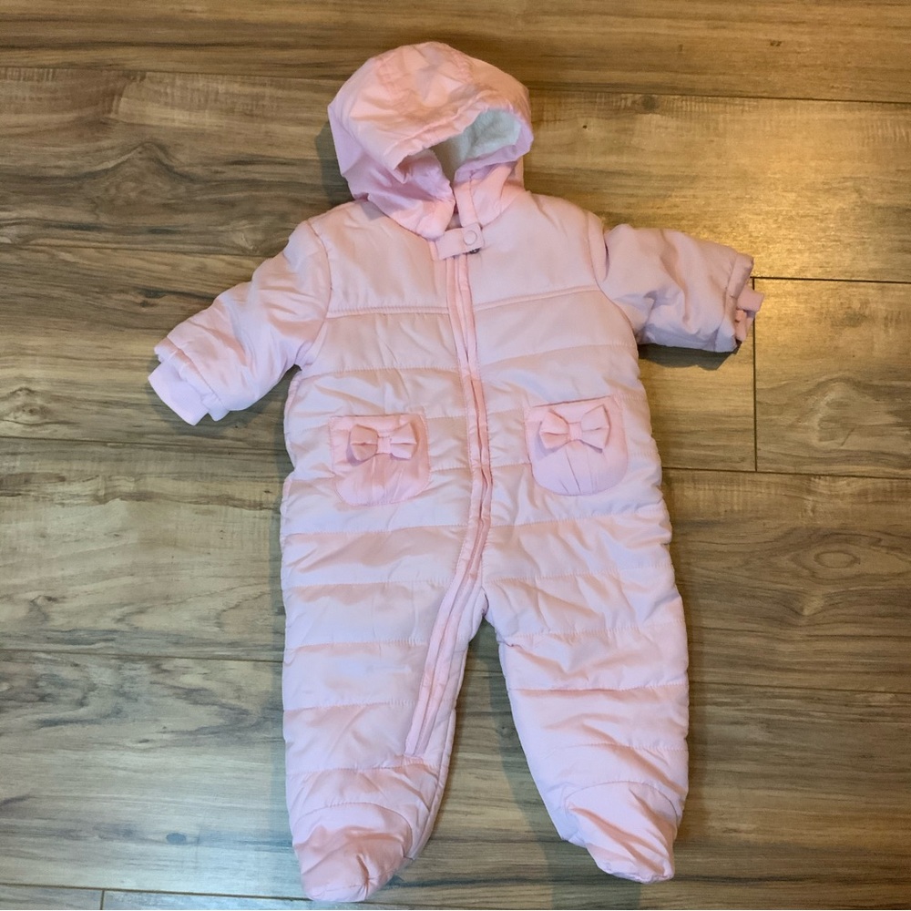 Baby girl Pink winter snowsuit